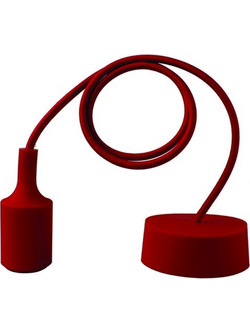 Dasher DIY DS47-RED Κρεμαστό Φωτιστικό Οροφής Ανάρτηση E27 Κόκκινο