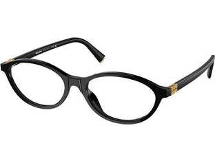 Miu Miu MU09XV 16K1O1 Ανδρικός Σκελετός Γυαλιών Οράσεως Κοκάλινος Μαύρος