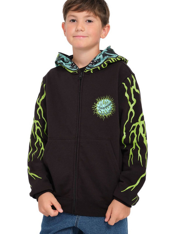 Volcom Παιδικό Φούτερ με Κουκούλα Μαύρο C4832430-BLK