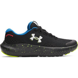 Under Armour Surge 4 Παιδικά Αθλητικά Παπούτσια για Τρέξιμο Μαύρα Μπλε Lime 3027103-006