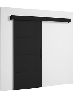 Christian Πόρτα Εσωτερική Συρόμενη Laminate Μαύρη 96.5x205cm 162908899