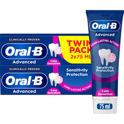 Oral-B Advanced Sensitivity Protection Calm Sensation Οδοντόκρεμες για Ευαίσθητα Δόντια 2x75ml