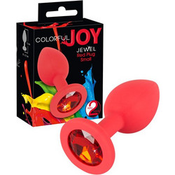 You2Toys Colorful Joy Πρωκτική Σφήνα Diamond Plug 7.2cm Κόκκινη