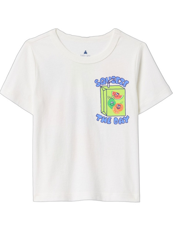 Gap Παιδικό T-Shirt Κοντομάνικο Λευκό 738060005