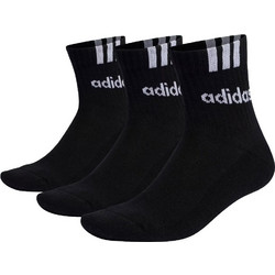 Adidas Ανδρικές Κάλτσες Ψηλές Μαύρες 3Pack IC1294