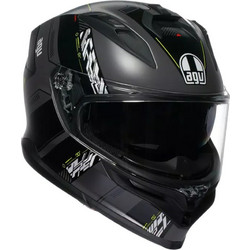 AGV K7 Kyber Matt Grey Yellow Κράνος Μηχανής Full Face 1450gr