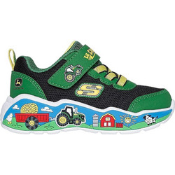 Skechers Scene Barn Squad Παιδικά Sneakers Πράσινα 407065N-GNBK
