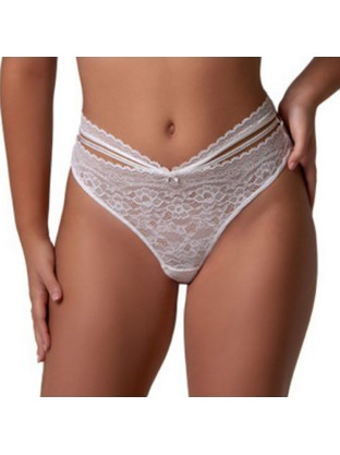After Eden Γυναικείο Sexy String με Δαντέλα Λευκό 10.35.6187-010
