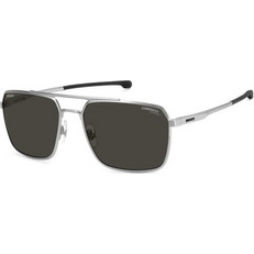 Carrera CA057/S 62L/IR Ανδρικά Γυαλιά Ηλίου Τετράγωνα Μεταλλικά Ασημί με Μαύρο Φακό