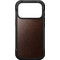 Nomad Rugged Leather Back Cover Rustic Brown Horween (iPhone 18 Pro / 17 Pro)