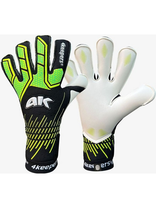 4Keepers Neo Volt RF2G Παιδικά Γάντια Τερματοφύλακα Μαύρα Lime S982882