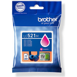 Brother LC521M Magenta Μελάνι Εκτυπωτή Inkjet