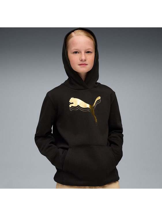 Puma Παιδικό Φούτερ με Κουκούλα Μαύρο 689739-51