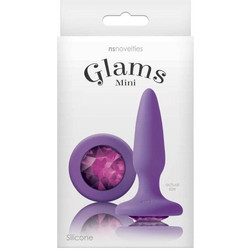 NS Novelties Glams Mini Gem Πρωκτική Σφήνα Diamond Plug 8.5cm Μωβ