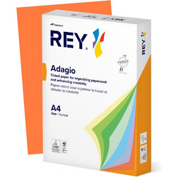 Rey Adagio Χαρτί Α4 80gr/m² 500 Φύλλα Πορτοκαλί