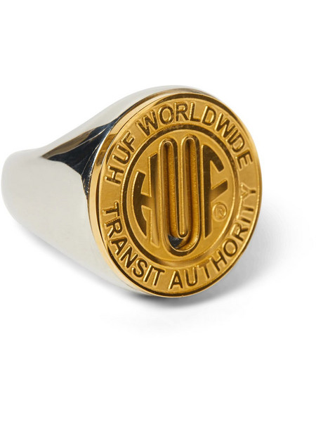Huf Ανδρικό Δαχτυλίδι Xρυσό Ασημί AC01114-GOLD