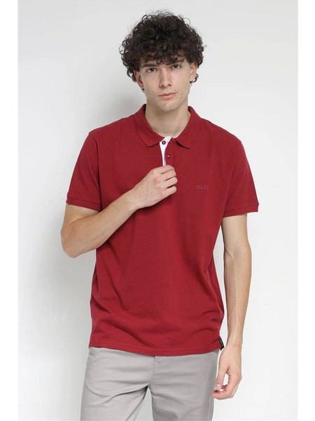 Van Hipster Ανδρική Μπλούζα Polo Κοντομάνικη Μπορντό 71997