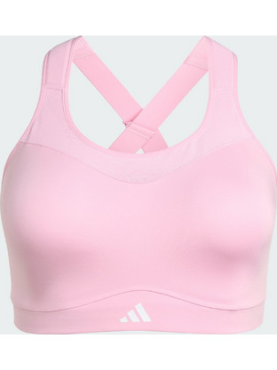 Adidas TLRD Impact Training Αθλητικό Μπουστάκι με Υψηλή Στήριξη Push Up Ροζ JX8840