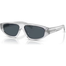 Prada PRC02S 17P70B Ανδρικά Γυαλιά Ηλίου Aviator Κοκάλινα Διαφανή με Μαύρο Φακό