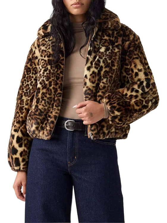 Levi's Elle Γυναικεία Γούνα Κοντή Καφέ 0050B-0000