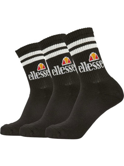 Ellesse Ανδρικές Κάλτσες Ψηλές Μαύρες 3Pack SAAC0620-011