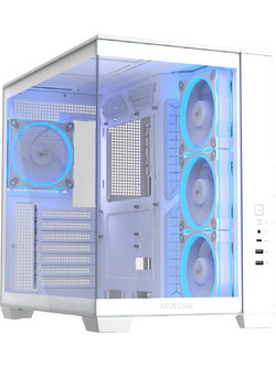 Asus A32 Plus White Gaming Midi Tower Κουτί Υπολογιστή RGB με Πλαϊνό Παράθυρο