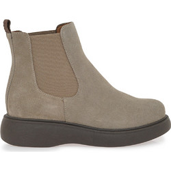 Ragazza Γυναικεία Μποτάκια Chelsea Πλατφόρμα Suede Μπεζ 0242