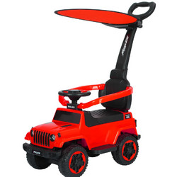 Emporio Collection Jeep Περπατούρα Ride On Αυτοκινητάκι με Χειρολαβή 12m+ Κόκκινη