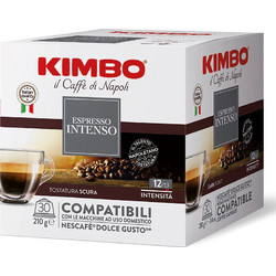 Kimbo Κάψουλες Espresso Intenso Συμβατές με Μηχανή Dolce Gusto 30τμχ
