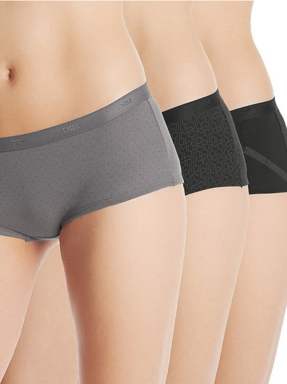 Dim Βαμβακερά Γυναικεία Μποξεράκια 3Pack 4C20-DP6