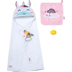Zapf Creation Baby Born Σετ Πετσέτα με Κουκούλα 837573