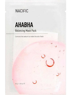Nacific Pink AHA BHA Balancing Sheet Μάσκα Προσώπου για Λάμψη 30gr