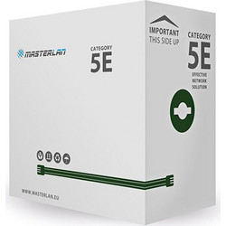 Masterlan U/UTP Cat.5e Καλώδιο Δικτύου Ethernet 305m Black UTP5E24-MS