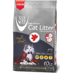Van Cat Grey Odour Control Άμμος Γάτας Μπετονίτης χωρίς Άρωμα 10lt