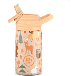 Cool Bottles Woodland Buddies Παιδικό Παγούρι Ανοξείδωτο Πορτοκαλί 350ml
