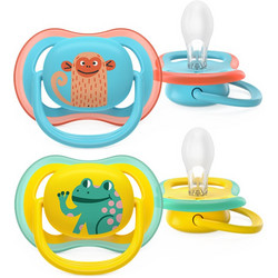 Philips Avent Ultra Air Ανατομικές Ορθοδοντικές Πιπίλες Σιλικόνης 18m+ Yellow Blue 2τμχ SCF349/58