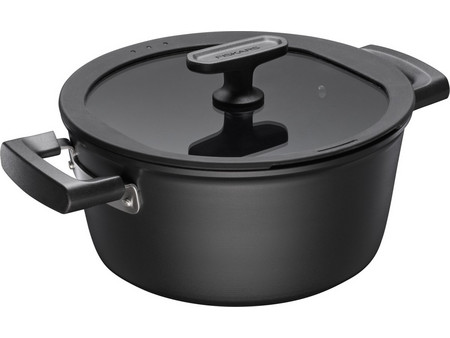 Fiskars Hard Face Pot Μαντεμένια Κατσαρόλα 3.5lt