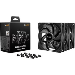 Be Quiet Pure Wings 3 Case Fan 120mm με Σύνδεση 4-Pin PWM 3τμχ Black