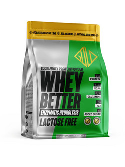 Gold Touch Nutrition Whey Better Enzymatic Hydrolysis Chocolate Banana Πρωτεΐνη Ορού Γάλακτος Γράμμωσης Χωρίς Λακτόζη 908gr