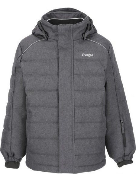 Zig-Zag Αθλητικό Παιδικό Μπουφάν Χειμωνιάτικο Softshell Αδιάβροχο Αντιανεμικό Γκρι Z243007-1011