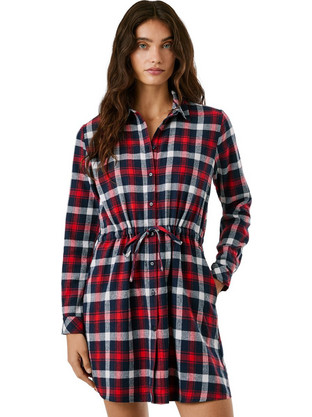 Pepe Jeans Marina Mini Καθημερινό Φόρεμα Σεμιζιέ Κόκκινο PL953775-264