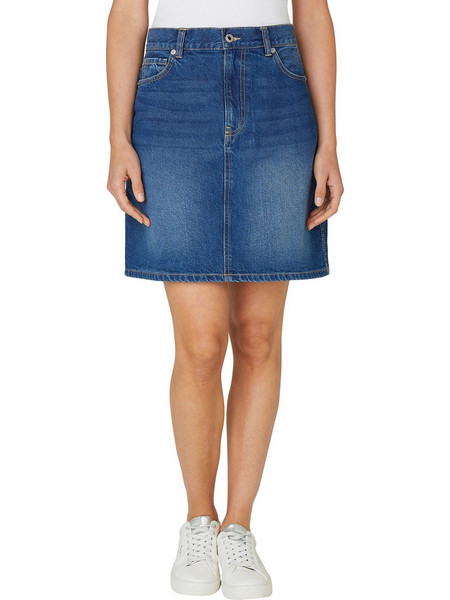 Pepe Jeans Μίνι Φούστα Τζιν Ψηλόμεση Μπλε PL9011244A2-000