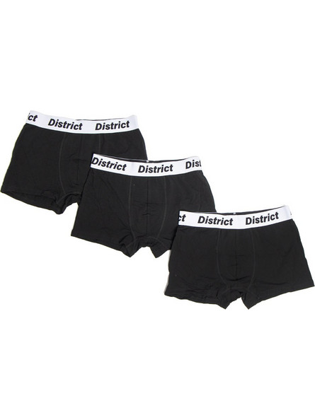 District75 Ανδρικά Μποξεράκια Σετ 3Pack Μαύρα 125MBO-755-071