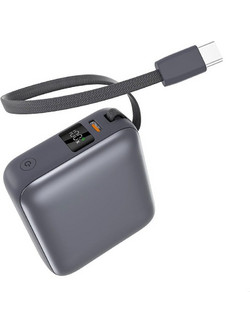 QCY PB10C Power Bank 10000mAh 35W με Θύρα USB-C Power Delivery Grey