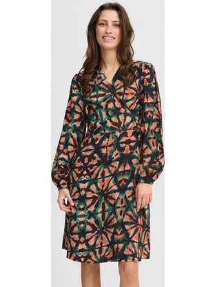 b.young Mini Καθημερινό Φόρεμα Κρουαζέ Μεταξωτό Μαύρο 20815250