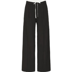 Ichi Ψηλόμεσο Υφασμάτινο Γυναικείο Παντελόνι Jogger Relaxed Εφαρμογή Μαύρο 20124636-194008