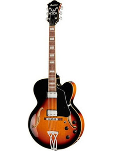 Ibanez AF75 Ηλεκτρική Κιθάρα Hollow με Μαγνήτες HH & Ταστιέρα Walnut Brown Sunburst