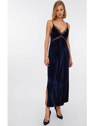 Liu Jo Maxi Φόρεμα για Γάμο / Βάπτιση Navy Μπλε CF5405T094A