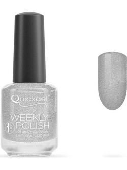 Quickgel 865 Frosty Silver Glitter Βερνίκι Νυχιών Μακράς Διαρκείας 15ml