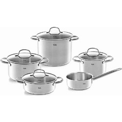 Fissler Fransisco Σετ Κατσαρόλες από Ανοξείδωτο Ατσάλι 5τμχ 040-113-05-0000
